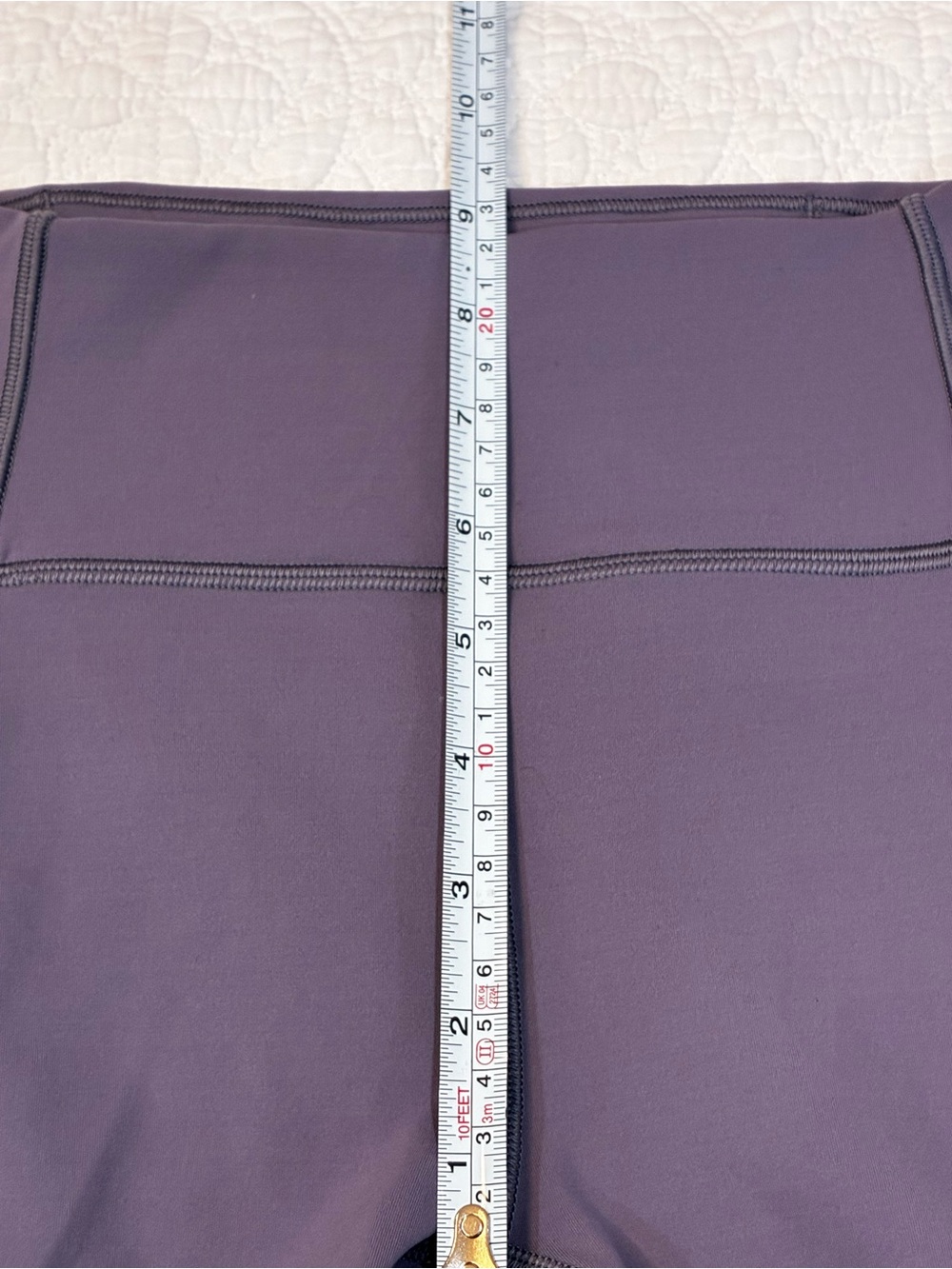 Lululemon In Movement Tight 25" 7/8 Everlux Leggings Purple Quartz Size 2 - Picture 7 of 9